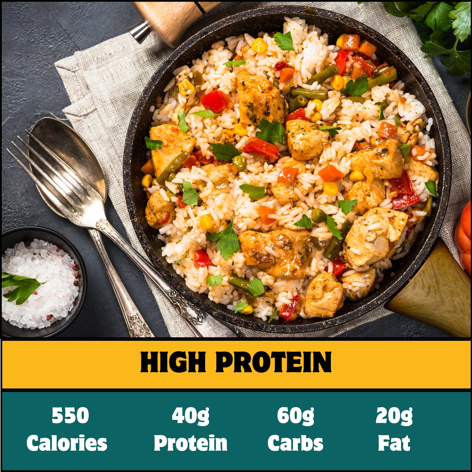 Golden Chicken Rice Bowl