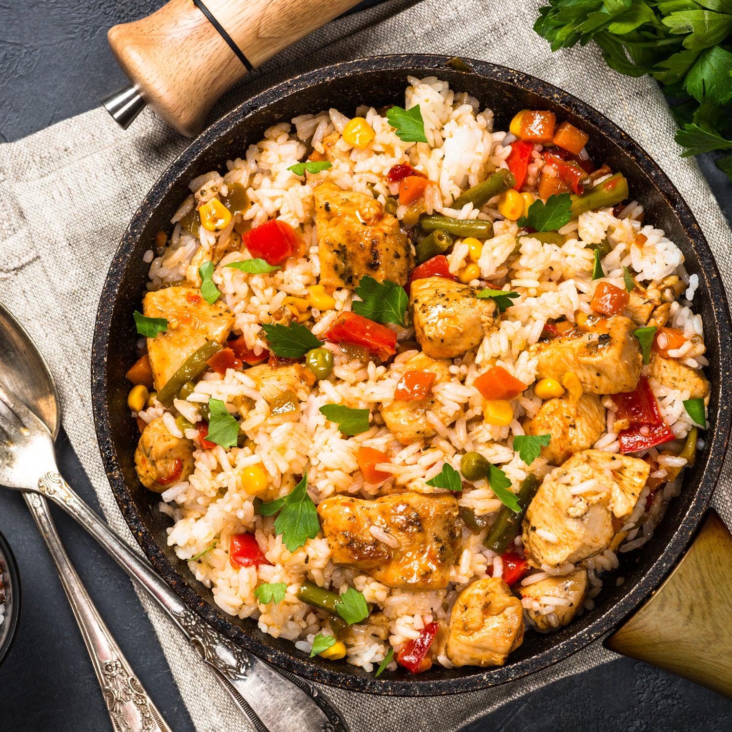 Golden Chicken Rice Bowl